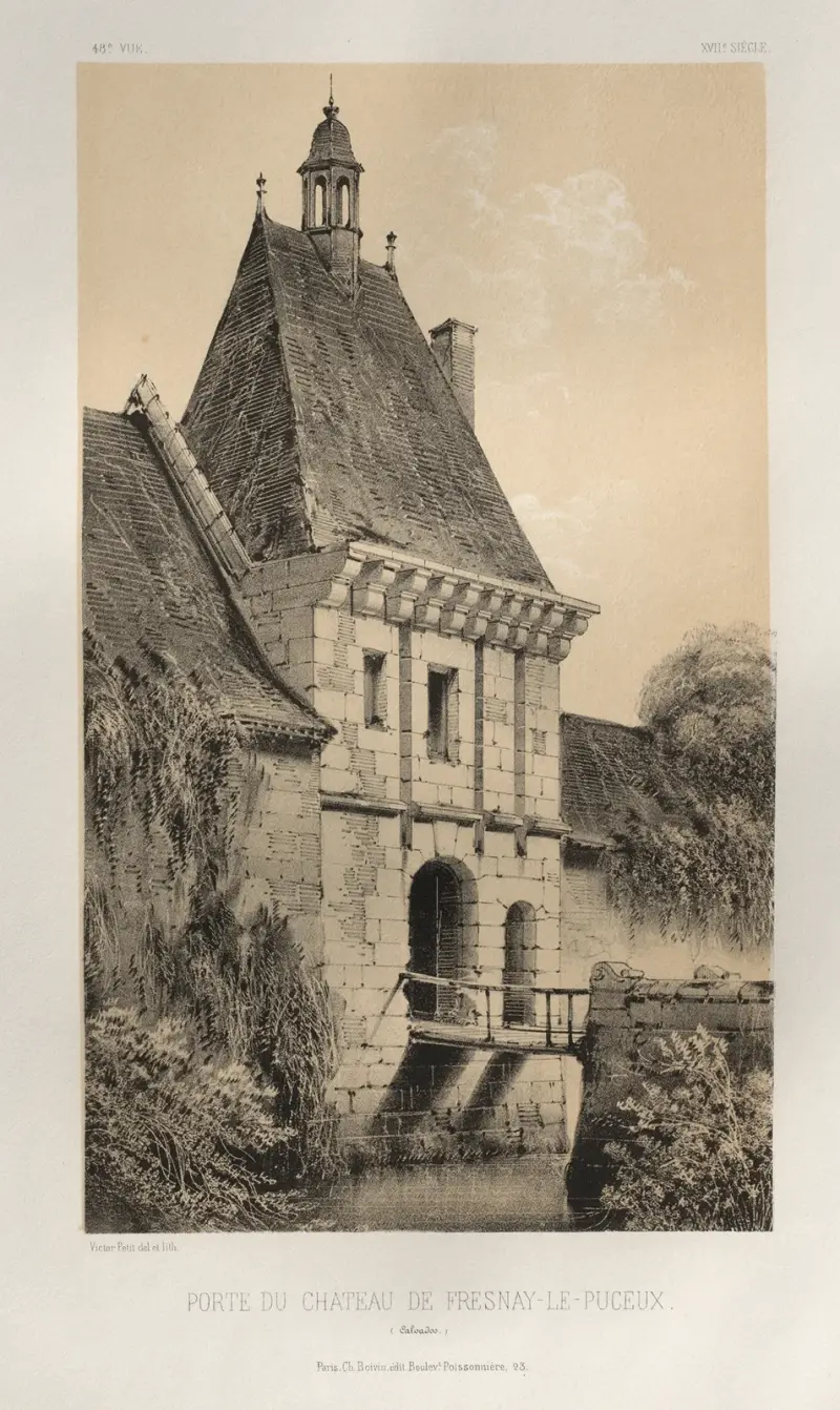 Porte Du Château de Fresnay-Le-Puceux (Calvados) av Victor Petit