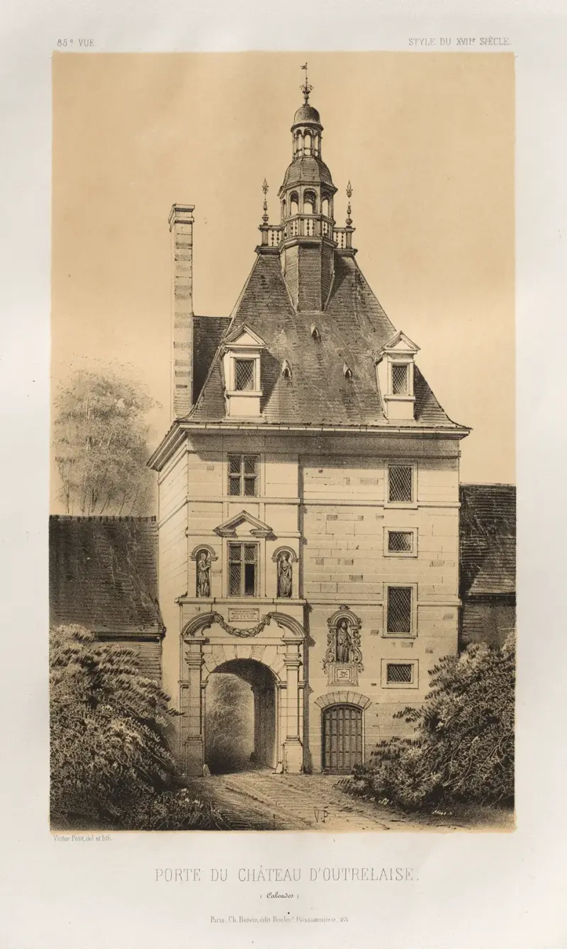 Tor des Schlosses von Outrelaise (Calvados) von Victor Petit