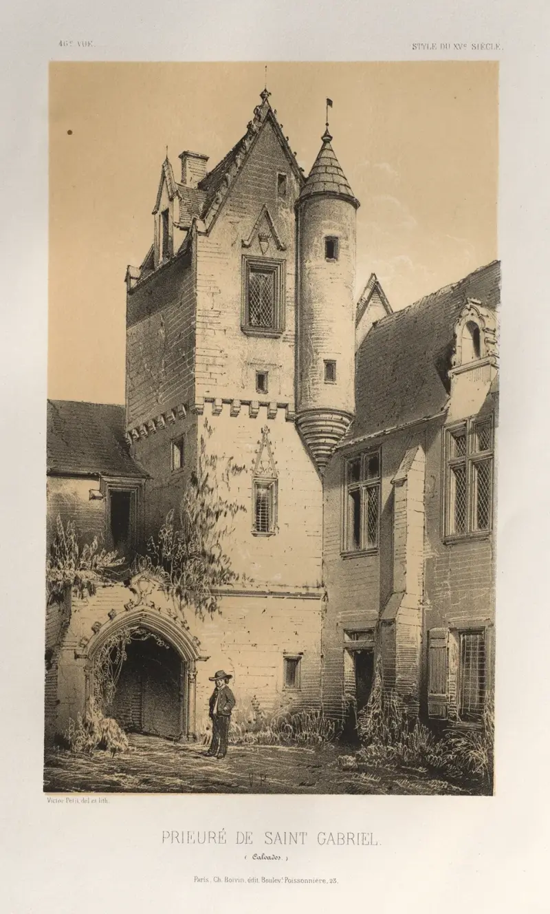 Prieuré De Saint Gabriel (Calvados) av Victor Petit