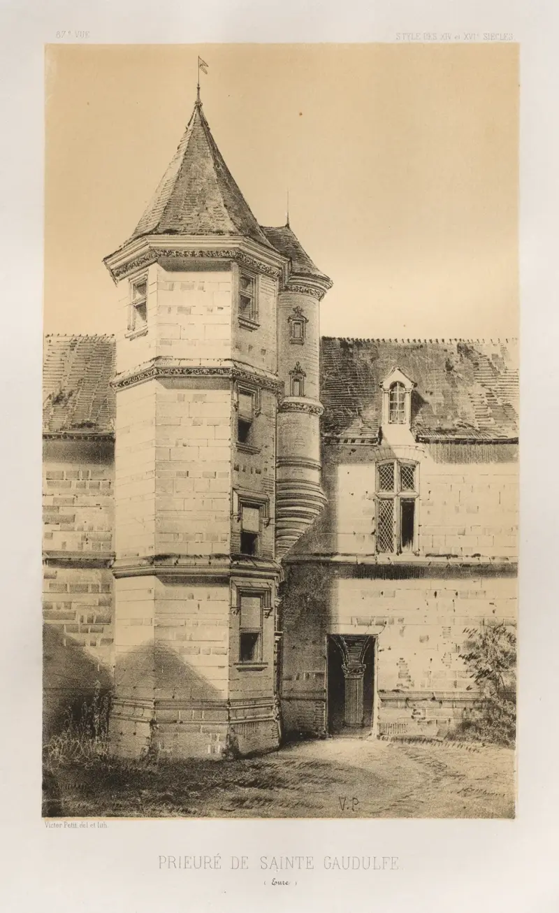 Priorat Sainte-Gaudulfe (Eure) von Victor Petit