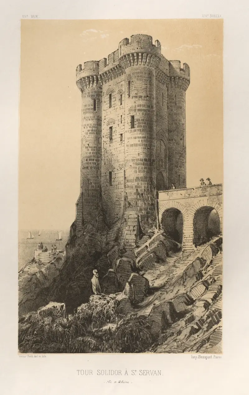 Turm von Solidor bei Saint-Servan (Ille-et-Vilaine) von Victor Petit