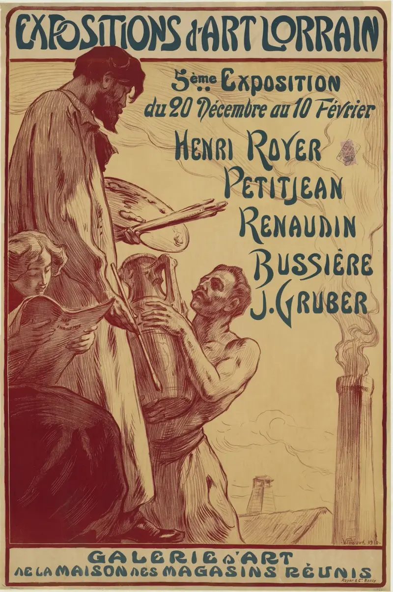 Ausstellungen lothringischer Kunst von Victor Prouvé
