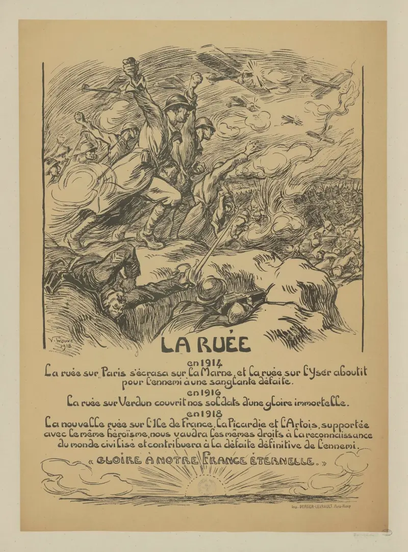 Der Ansturm 1914 von Victor Prouvé