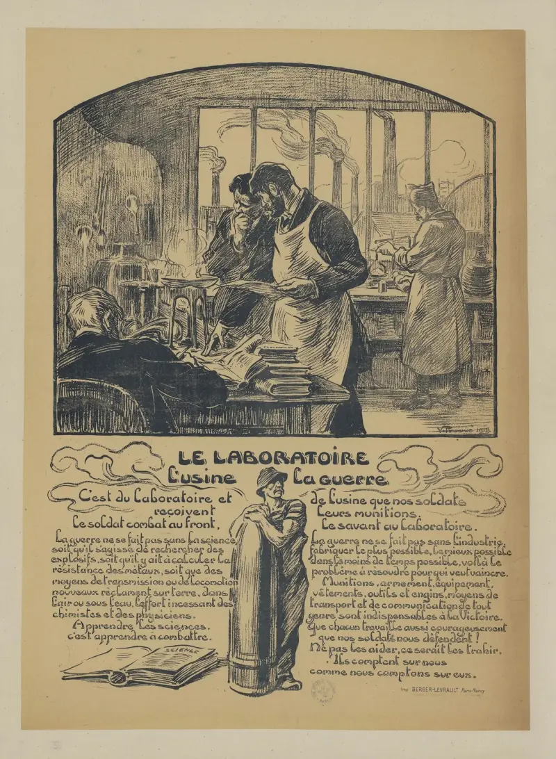 Le laboratoire, l’usine, la guerre av Victor Prouvé