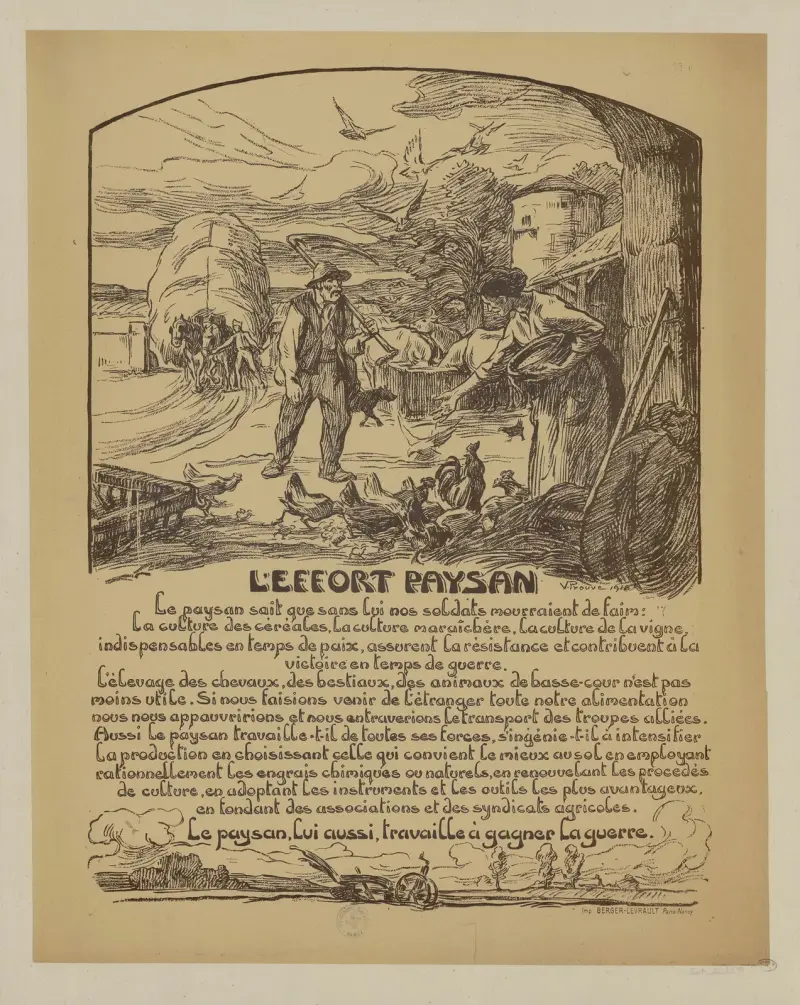 Die Arbeit des Bauern von Victor Prouvé