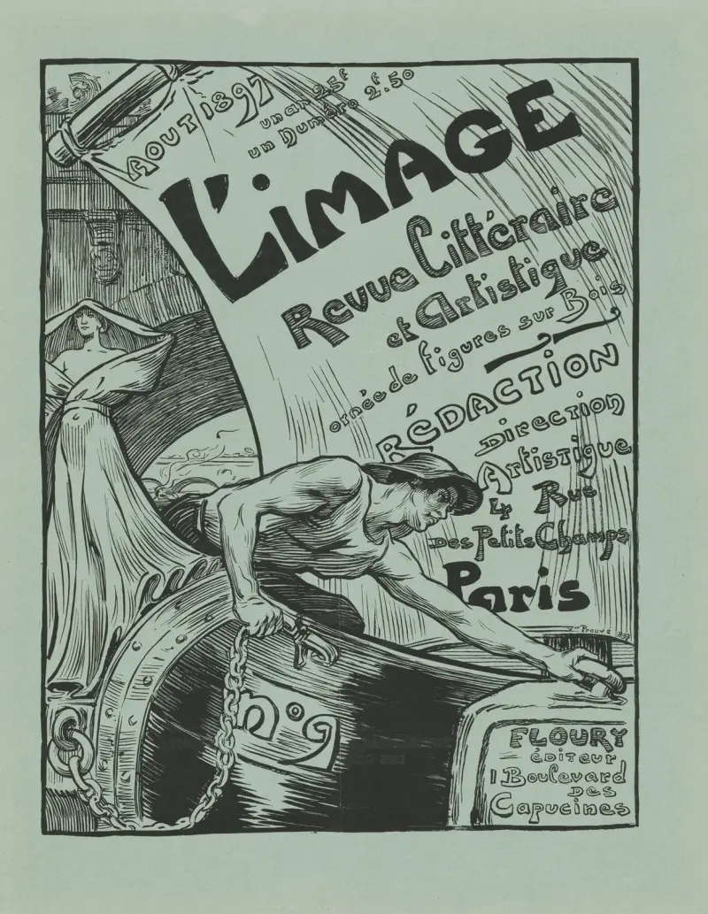 L’image. Revue littéraire et artistique Nr. 9 av Victor Prouvé