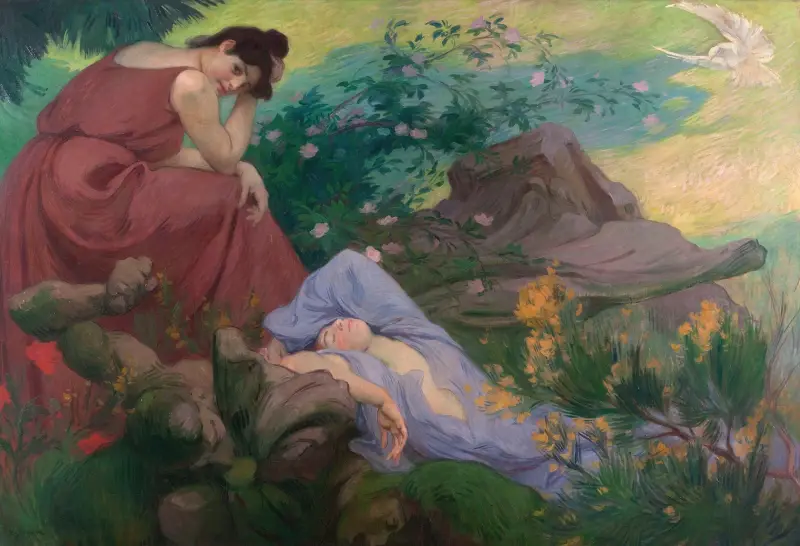 Fredlig och glädjefull vistelse; meditation av Victor Prouvé