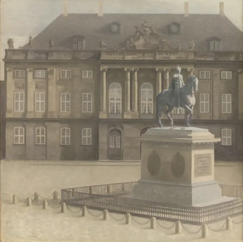 Amalienborgs Platz, Kopenhagen von Vilhelm Hammershøi