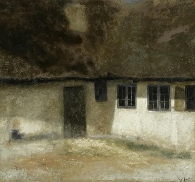 Hjørnet Af En Bondegård (Corner Of A Farm) av Vilhelm Hammershøi