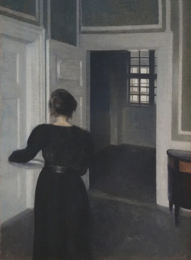 Ida we wnętrzu, Vilhelm Hammershøi