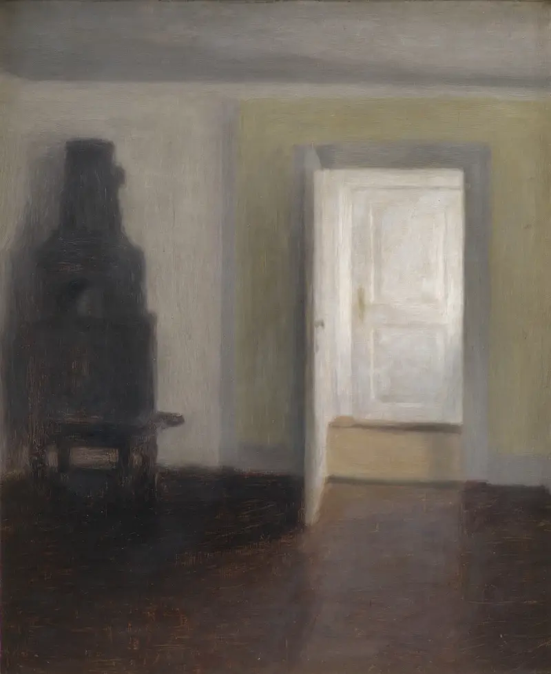 Interieur. Ein alter Ofen von Vilhelm Hammershøi