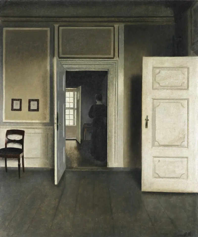 Interiér. Strandgade 30, 1901, Vilhelm Hammershøi