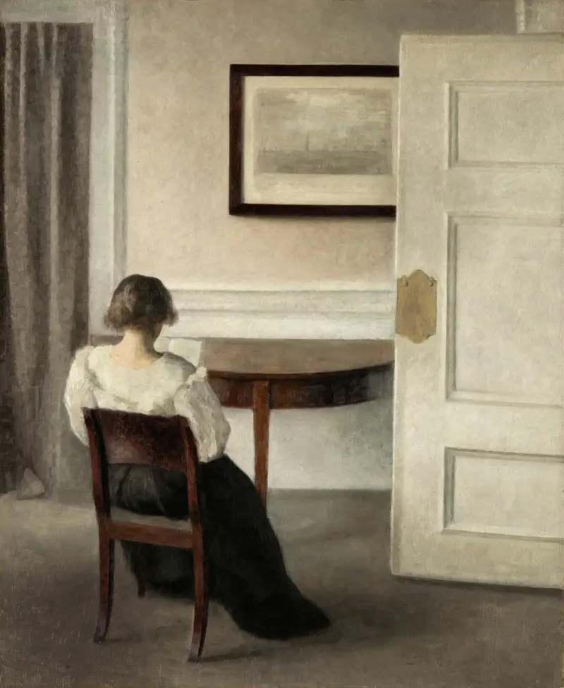 Wnętrze, 1899, Vilhelm Hammershøi