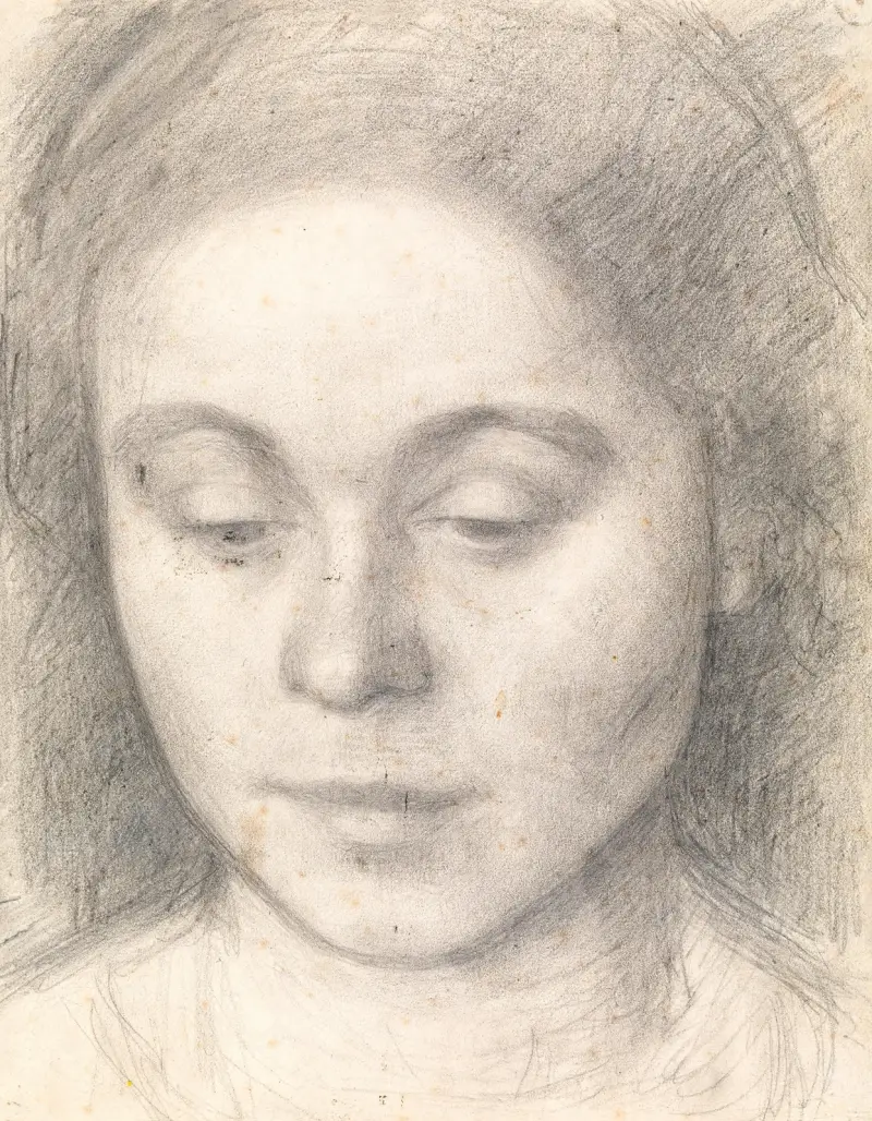 Portrait of Ida, the Artist’s Wife av Vilhelm Hammershøi