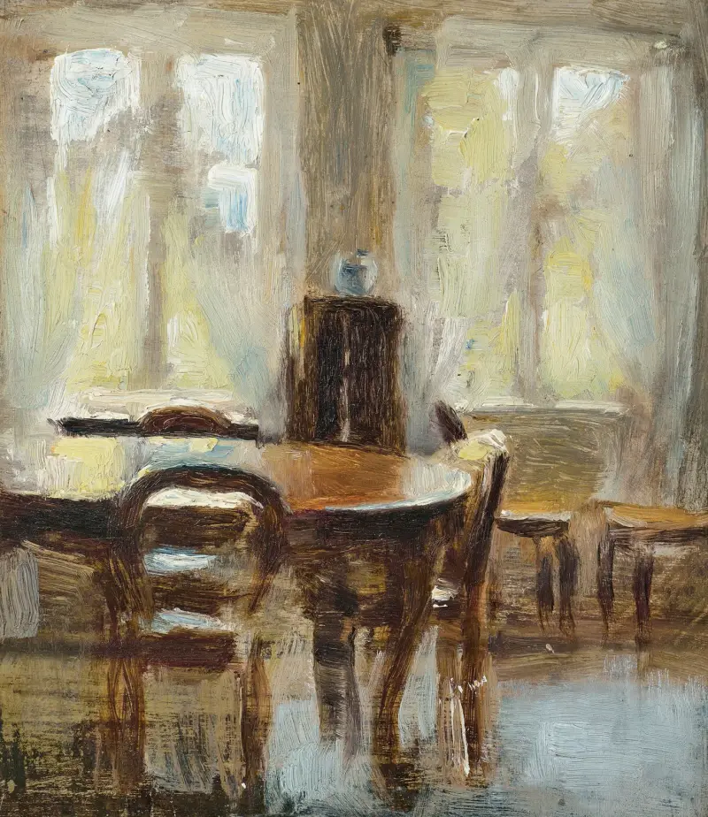 Jídelna, Vilhelm Hammershøi