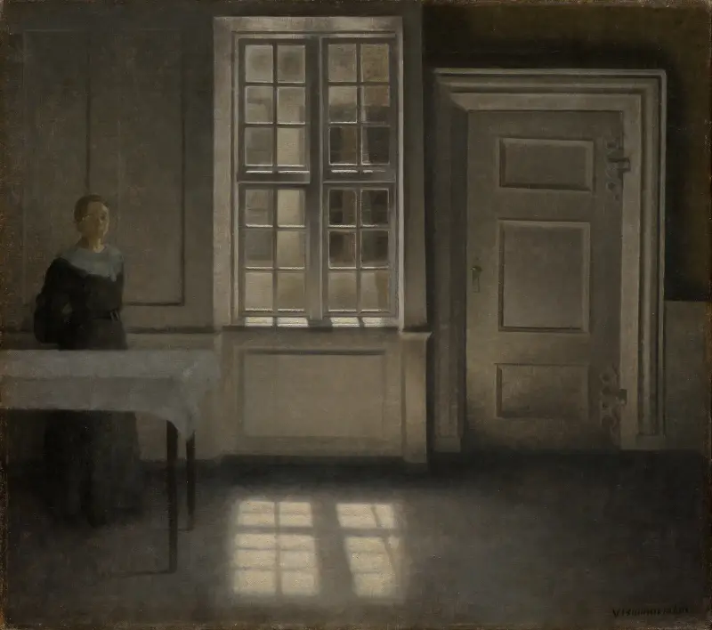 Strandgade, Sonnenschein von Vilhelm Hammershøi