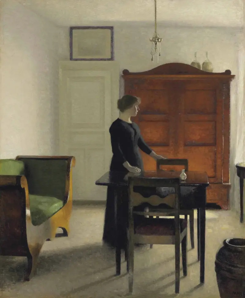 Interiér, 1897, Vilhelm Hammershøi