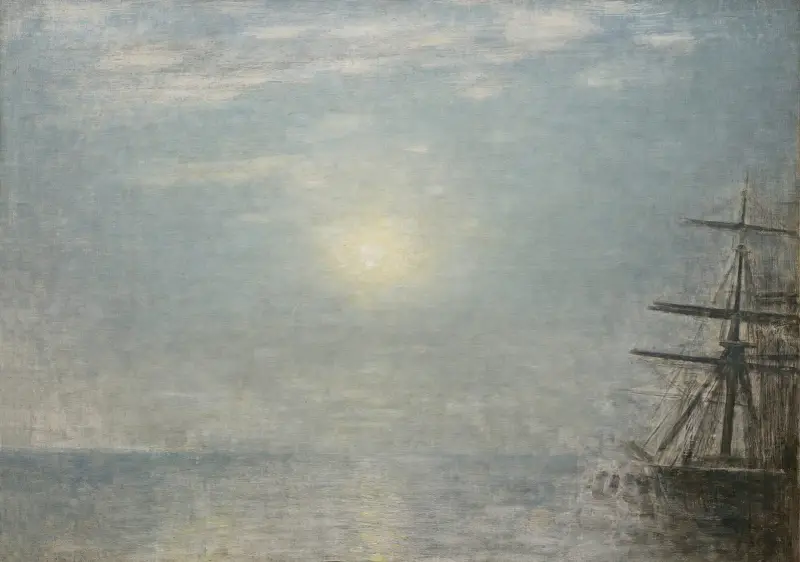 Słońce nad morzem, Vilhelm Hammershøi