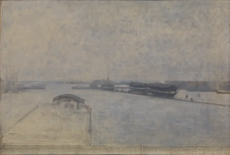 Port kopenhaski widziany z Kvæsthusgade, Vilhelm Hammershøi