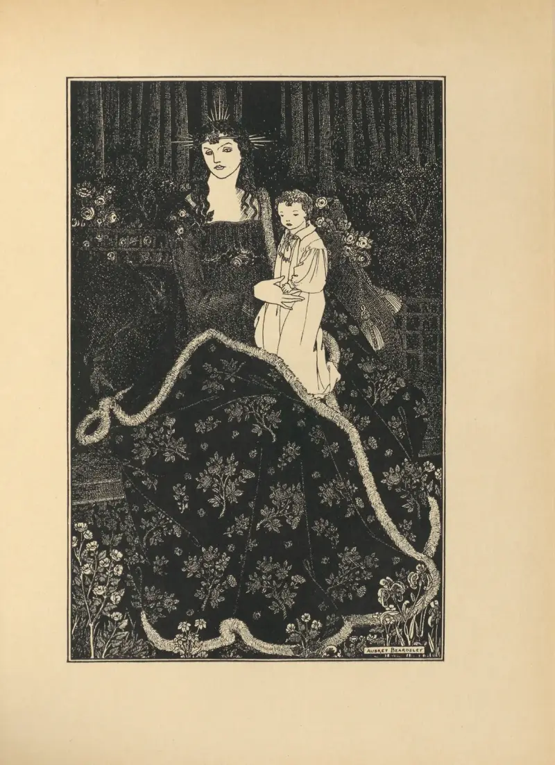 A Christmas Card. From ‘The Savoy’ No.1 av Aubrey Vincent Beardsley
