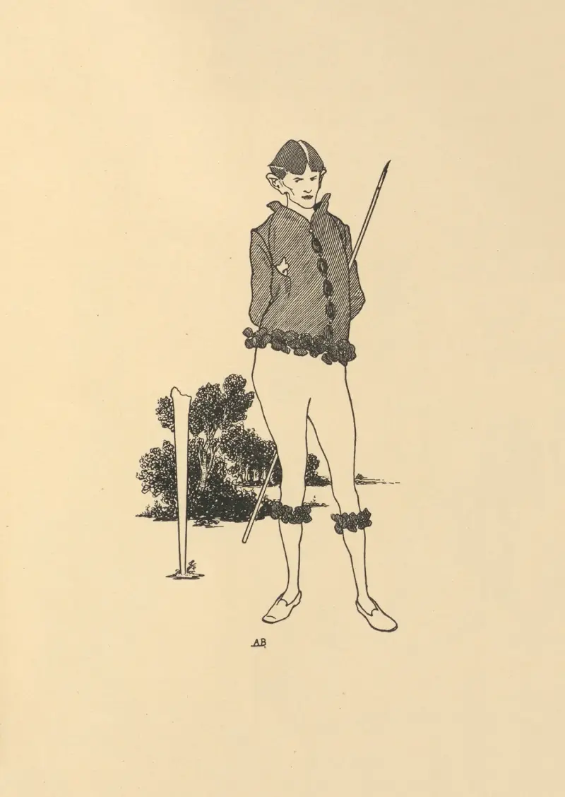 A Footnote. From ‘The Savoy’ No.2 av Aubrey Vincent Beardsley