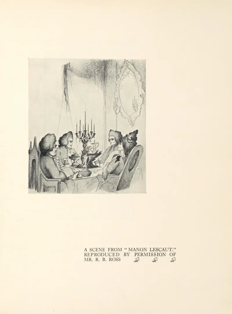 Szene aus 'Manon Lescaut' – Nr. 2 von Aubrey Vincent Beardsley