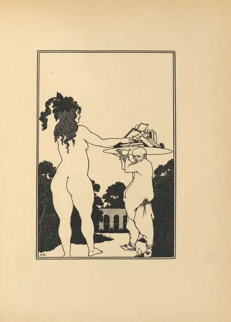 Aubrey Beardsleys Buchplatte von Aubrey Vincent Beardsley