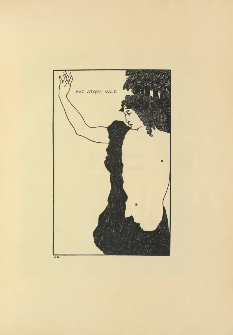Ave Atque Vale; Catullus, Carmen CXI. From No. 7 of ‘The Savoy’ av Aubrey Vincent Beardsley
