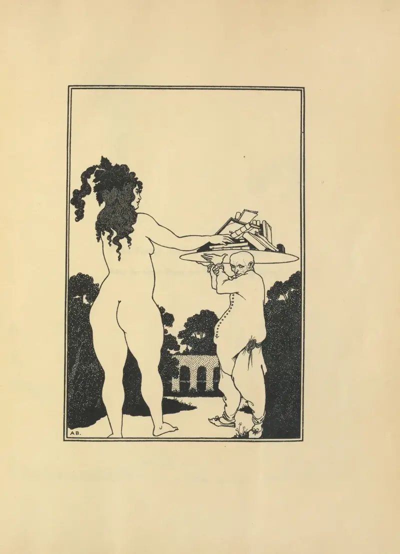 Bookplate of Aubrey Beardsley av Aubrey Vincent Beardsley