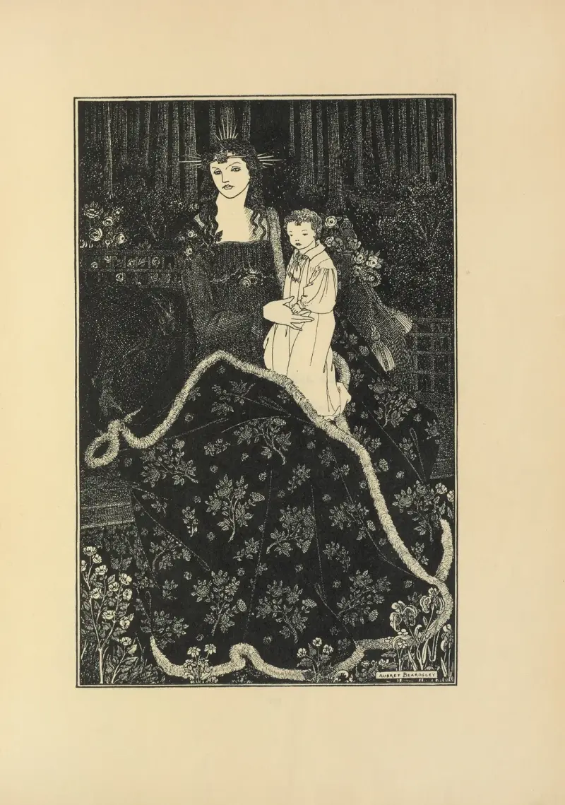 Christmas Card Issued with No. 1 of ‘The Savoy’ av Aubrey Vincent Beardsley