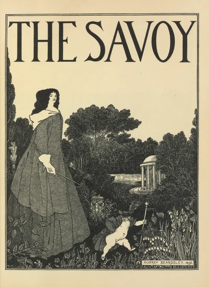 Cover Design for No. 1 of ‘The Savoy’ av Aubrey Vincent Beardsley