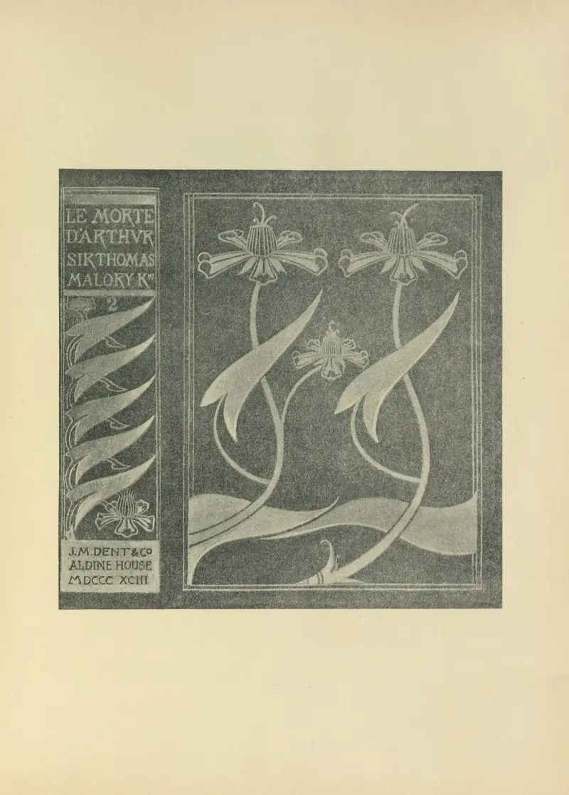 Cover Design From ‘Le Morte Darthur’ av Aubrey Vincent Beardsley