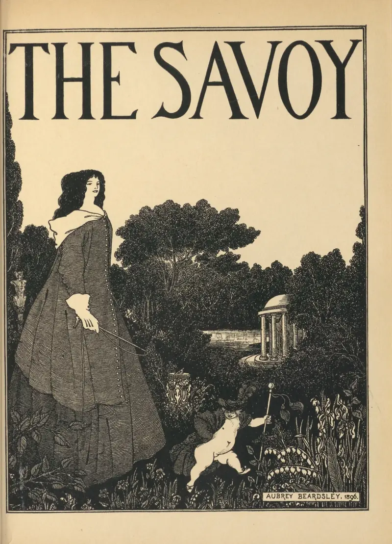 Cover Design. From ‘The Savoy’ No.1 av Aubrey Vincent Beardsley