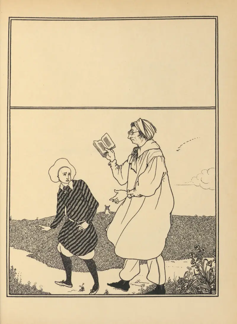 Cover Design. From ‘The Savoy’ No.7 av Aubrey Vincent Beardsley