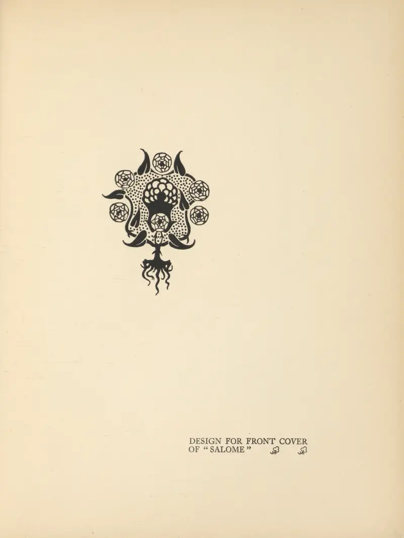 Design for front Cover of ‘Salome’ av Aubrey Vincent Beardsley