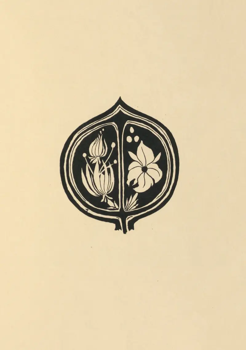 Design vom Cover von Aubrey Beardsleys Exemplar von 'Tristan und Isolde' – Nr. 2 von Aubrey Vincent Beardsley