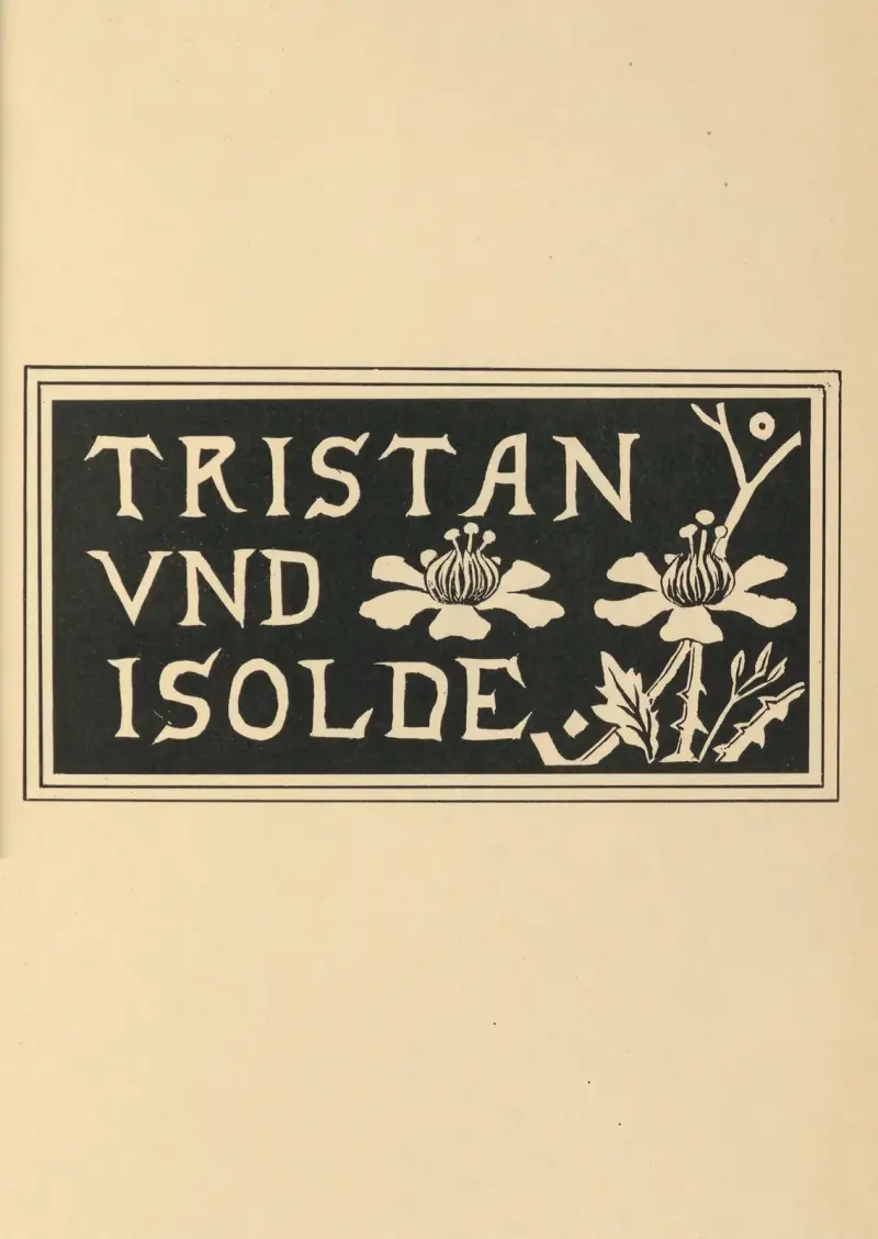 Design From The Cover of Aubrey Beardsley’s Copy of ‘Tristan Und Isolde’ – nr 1 av Aubrey Vincent Beardsley
