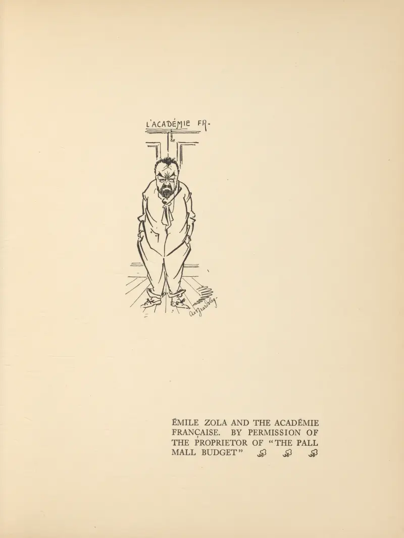 Émile Zola and The Academie Franqaise av Aubrey Vincent Beardsley
