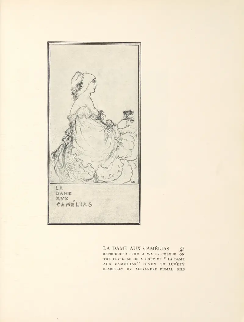 La Dame Aux Camélias av Aubrey Vincent Beardsley