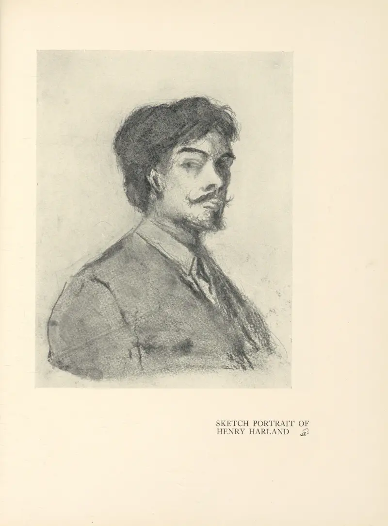 Sketch Portrait of Henry Harland av Aubrey Vincent Beardsley