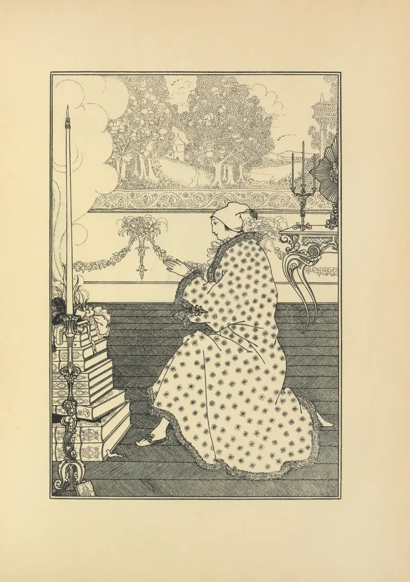 The Baron’s Prayer From ‘The Rape of the Lock’ av Aubrey Vincent Beardsley