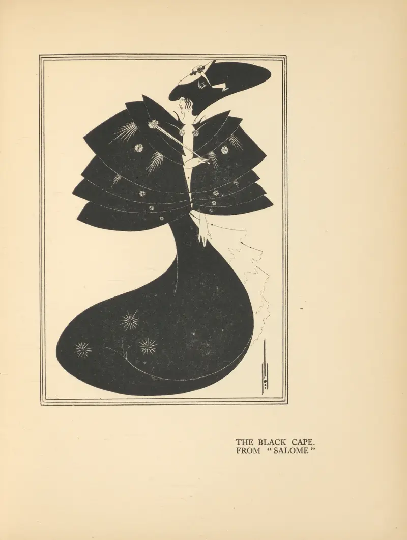 The Black Cape. From ‘Salome’ av Aubrey Vincent Beardsley