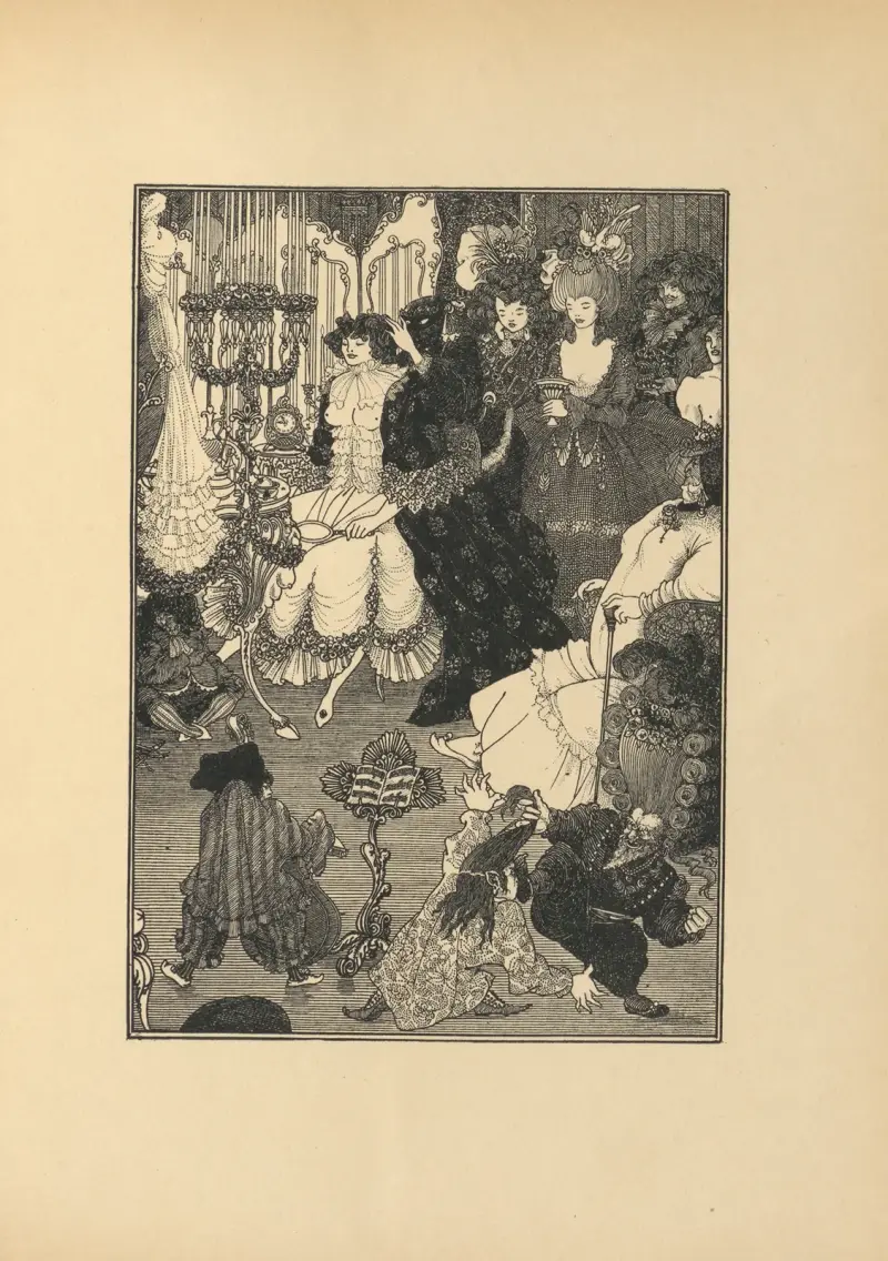 The Coiffing. From ‘The Savoy’ No.3 av Aubrey Vincent Beardsley