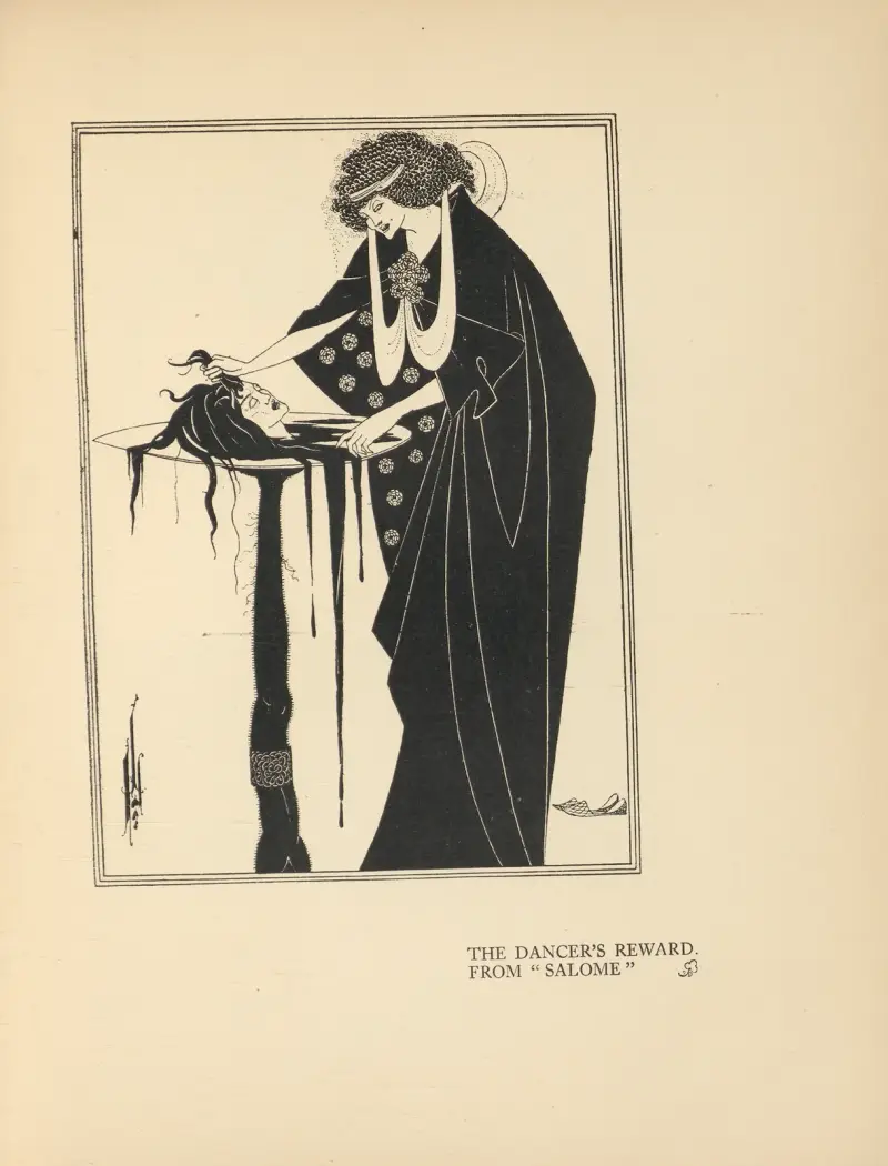 The Dancer’s Reward. From ‘Salome’ – nr 1 av Aubrey Vincent Beardsley