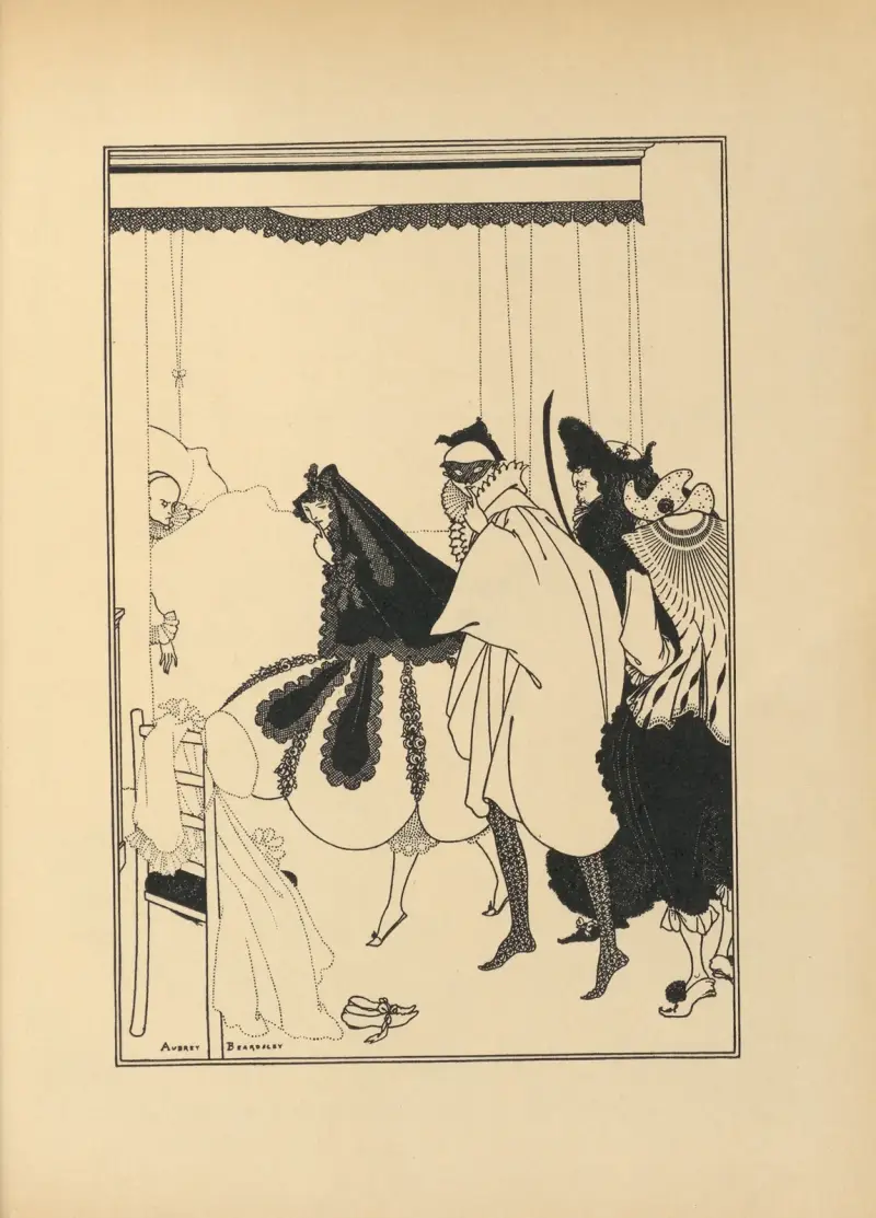 The Death of Pierrot. From ‘The Savoy’ No.5 av Aubrey Vincent Beardsley