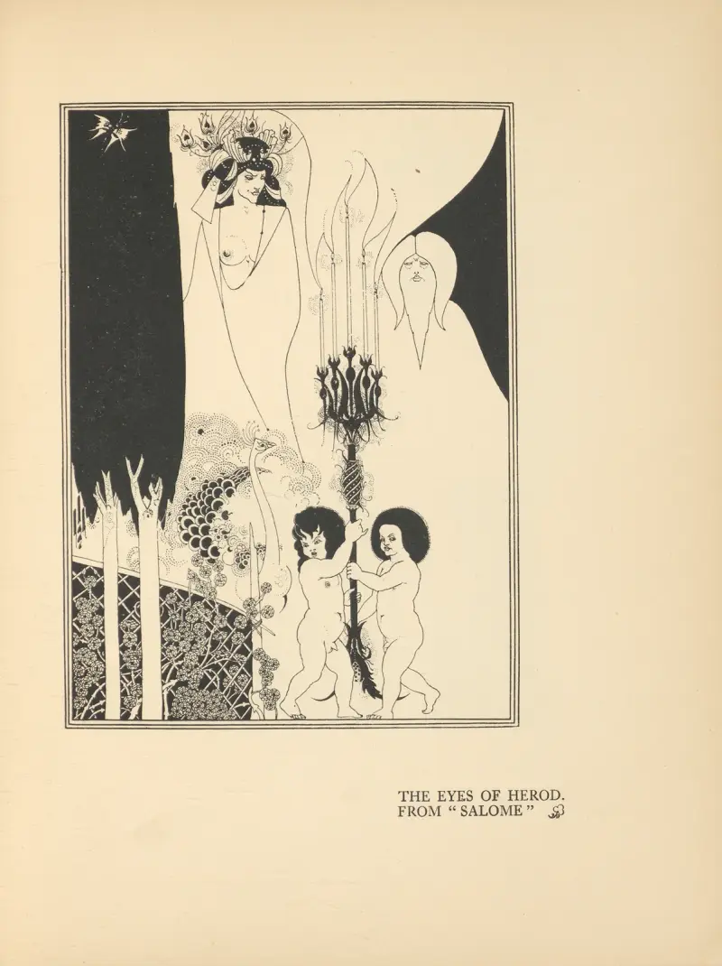 Herodes ögon. Ur 'Salome' av Aubrey Vincent Beardsley