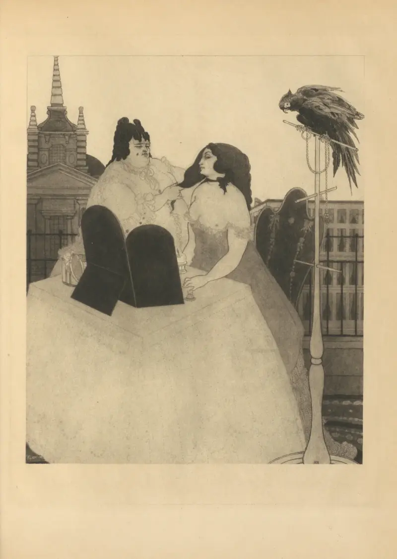 The Lady At The Dressing-Table. From ‘Mademoiselle De Maupin’ av Aubrey Vincent Beardsley
