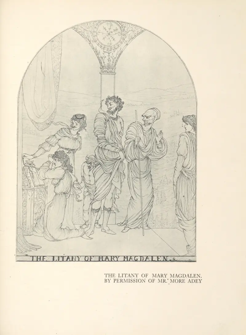 The Litany of Mary Magdalen – nr 1 av Aubrey Vincent Beardsley