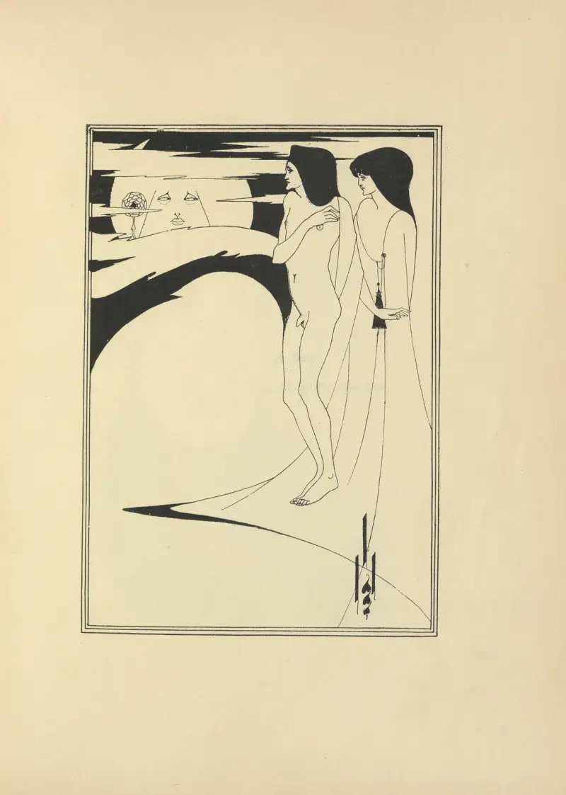 The Man in the Moon From ‘Salome’ av Aubrey Vincent Beardsley