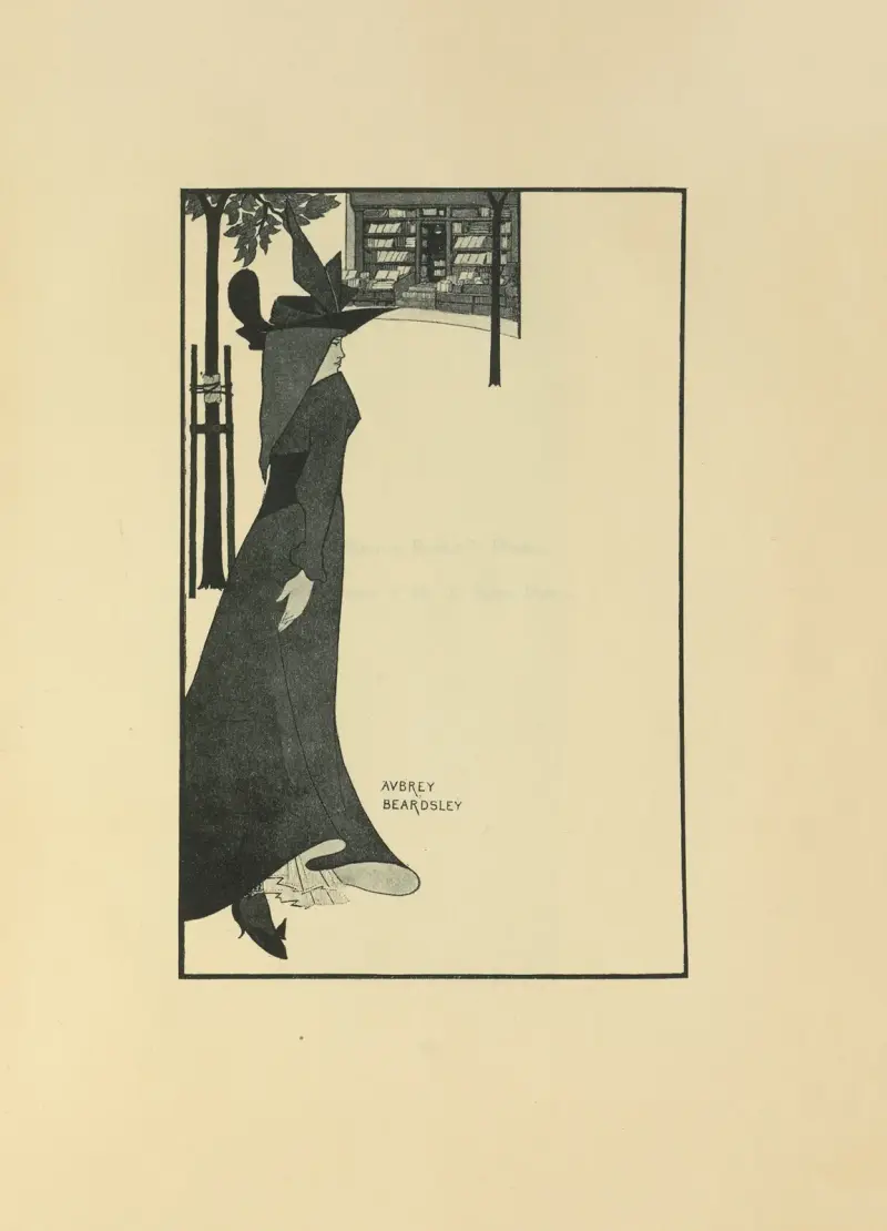 Plakát k 'The Pseudonym Library', 1897, Aubrey Vincent Beardsley